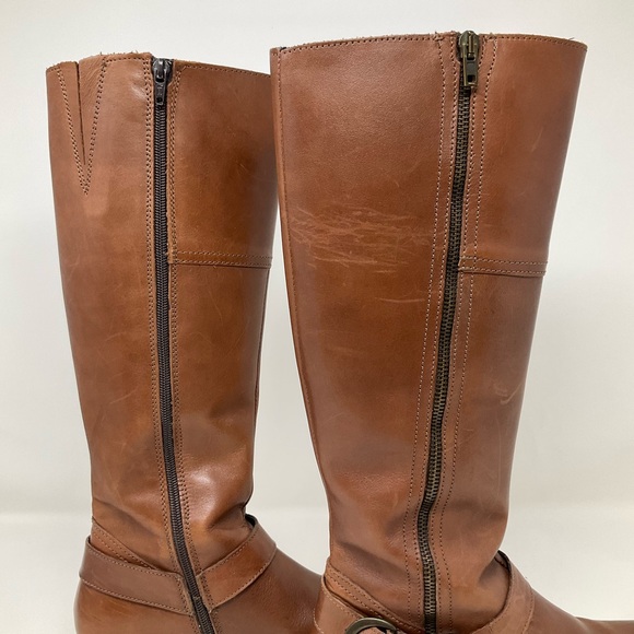 Aldo Brown Leather Riding Boots - Picture 7 of 14